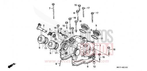 COUVERCLE DE CULASSE XR600RP de 1993